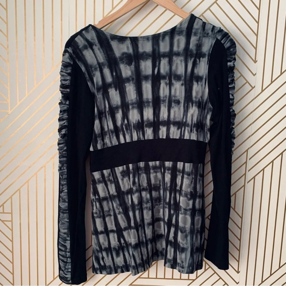 Rock n Karma 2 piece set abstract geometric patchwork skirt set asymmetrical M - Picture 7 of 14